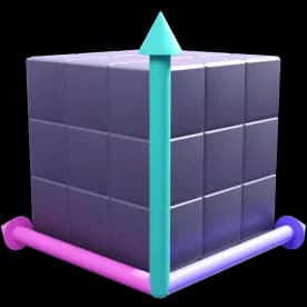 3D cube icon